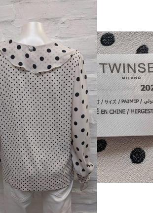 Twinset milano стильна оригінальна блузка з віскози4 фото