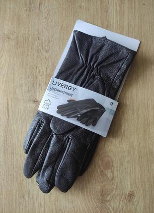 Стильні чоловічі шкіряні рукавички livergy, німеччина.