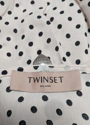 Twinset milano стильна оригінальна блузка з віскози8 фото