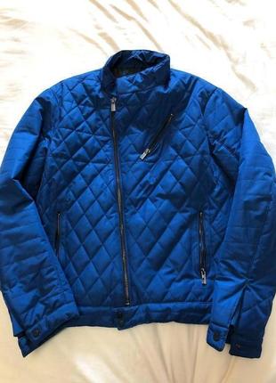 Мужская стеганная куртка reserved синего цвета, м1 фото