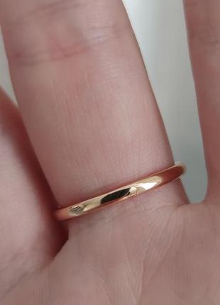 Минималистичное кольцо камень xuping позолота по 19 р6 фото