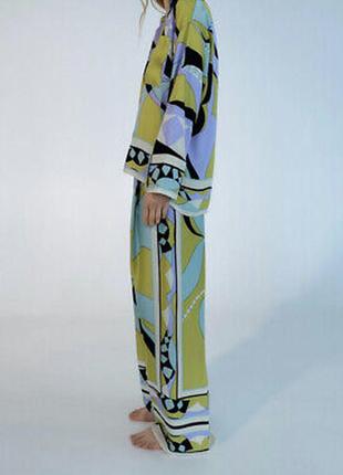 Zara костюм у піжамному стилі4 фото