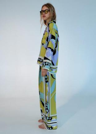 Zara костюм у піжамному стилі2 фото