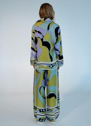 Zara костюм у піжамному стилі3 фото