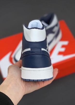 🔥кроссовки женские nike jordan blue white2 фото