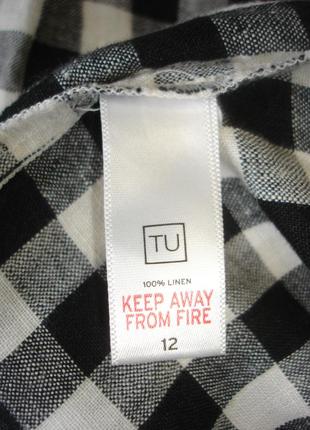 Блуза льняна -туніка з кишенями " tu " 48-50 р6 фото