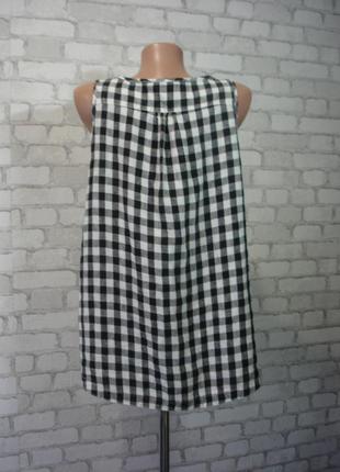 Блуза льняна -туніка з кишенями " tu " 48-50 р4 фото