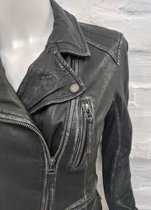 Oakwood стильная косуха куртка из мягкой кожи в стиле гранж2 фото