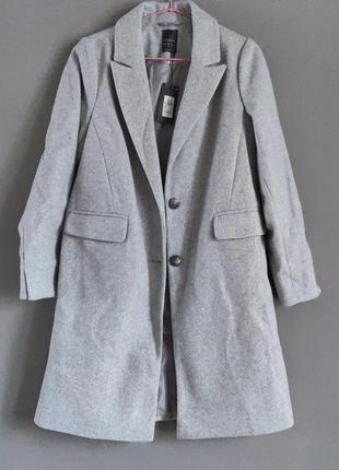 Пальто базове сірого кольору верхній одяг
