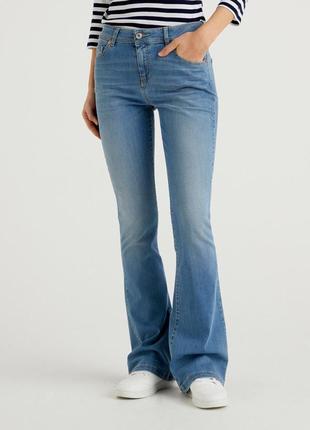 Джинси пуш-ап united colors of benetton голубі, кльош