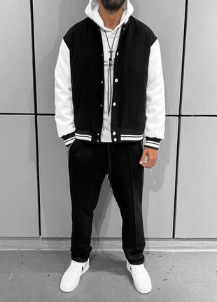 Бомбер куртка ветровка мужская кашемировый черный / курточка вітровка чоловіча кашемір чорний3 фото
