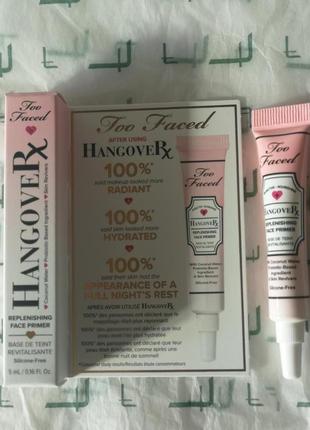 Праймер для обиччя too faced hangover replenishing face primer , 5 мл2 фото