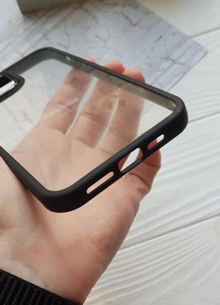 Чохол для iphone 12 / 12 pro crystal case протиударний з квадратними бортиками на айфон3 фото