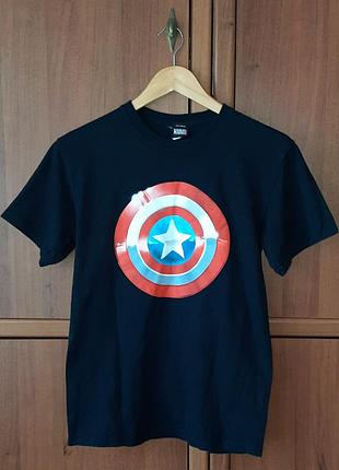 Вінтажна чоловіча футболка капітан америка  марвел | marvel captain america vintage