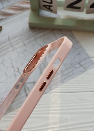 Чохол для iphone 13 pro crystal case протиударний з квадратними бортиками на айфон5 фото