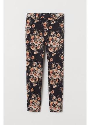 Розкішні штани 7/8 в квітковий принт