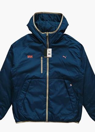 Куртка puma x helly hansen rev. padded jacket navy