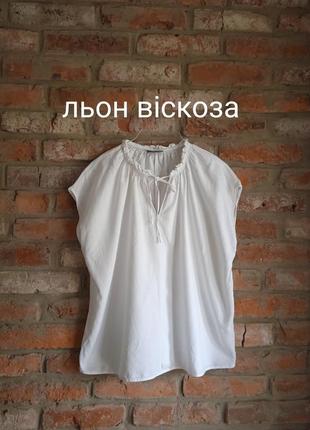 Базова лляна блуза 38