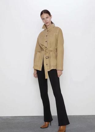 Куртка сорочка котонова zara