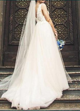 Свадебное платье + фата1 фото