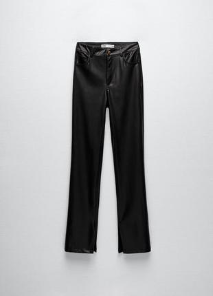 Брюки zara искусственная кожа 38eur1 фото