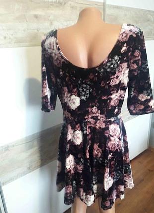 Оксамитова велюрова бархатна сукня xl-xxl плаття платье 3