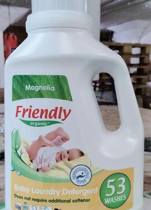 Органічний рідкий пральний порошок-концентрат friendly organic 1.57літр6 фото