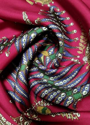 Шелковый винтажный платок каре hermes h. d'origny scheherazade 1985 г /3784/8 фото