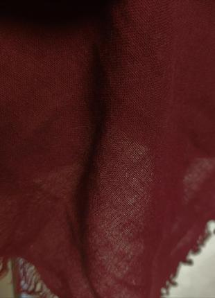 Шикарна шаль хустку в кольорі марсала chopard /2991/8 фото