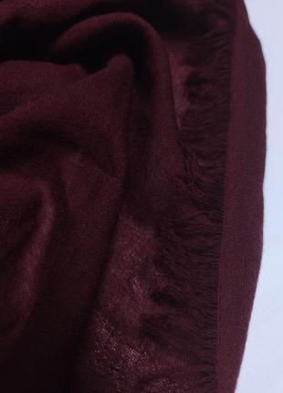 Шикарна шаль хустку в кольорі марсала chopard /2991/7 фото