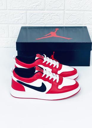 Кросівки чоловічі nike air jordan retro 1low red кросівки найк джордан