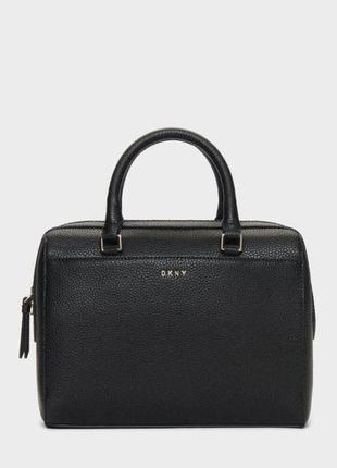 Сумка шкіряна dkny pebbled leather satchel bag r92dhd40 оригінал