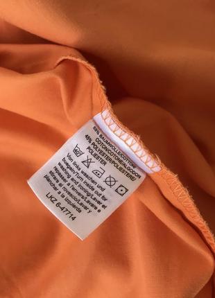 Сорочка/рубашка на ґудзиках персикового/помаранчевого кольору6 фото