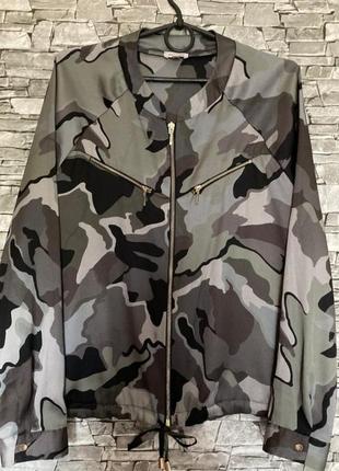 Бомбер ветровка милитари камуфляж s/m(12)