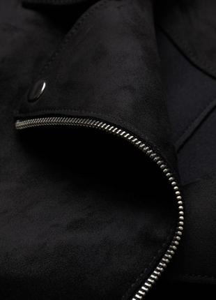 Куртка женская h&m оригинал косуха s черная4 фото