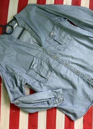 Шикарная джинсовая рубашка zara /новая коллекция7 фото