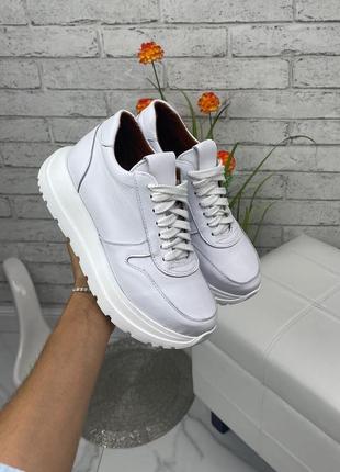 36-41 рр кросівки нат. шкіра на платформі