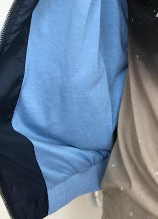 Куртка-вітрівка чоловіча синя8 фото