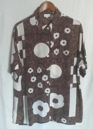 Вінтажна шовкова сорочка otto kern