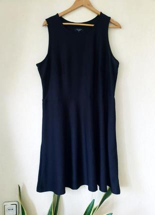 Чорне текстуроване стречевое плаття new look inspire 20 uk1 фото