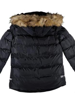 Куртка зимова для хлопчиків 152 чорна2 фото