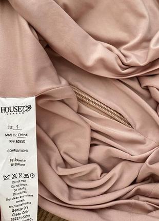 Шикарное трикотажное розовое платье house of cb4 фото