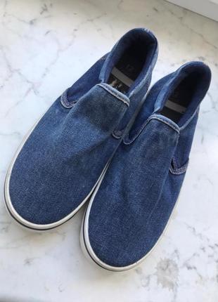Джинсовые мокасины next кеды