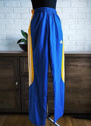 Штани штани спортивні жовто-блакитні adidas,s,xs,36