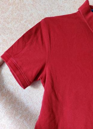 Червона футболка поло7 фото