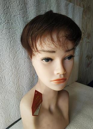 Парик накладка топпер 100%натуральный волос