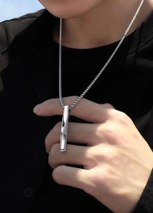 Чоловіча ланцюжок з кулоном з нержавіючої сталі