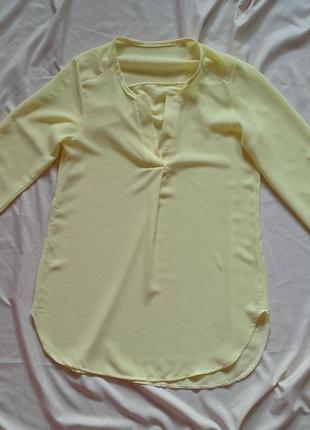 Желтая женская туника, рубашка, платье2 фото
