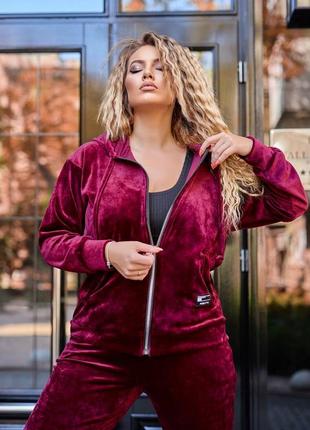 Жіночий женский костюм велюр