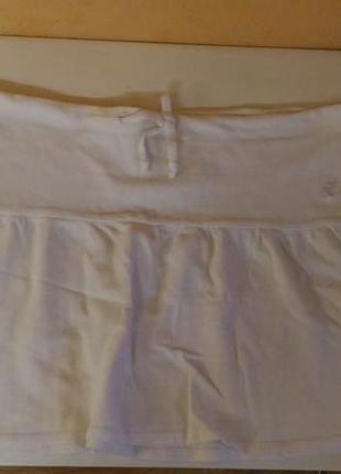 Стильная короткая юбка натуральная ткань